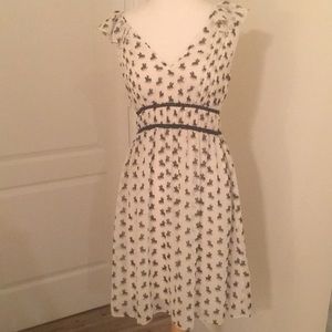 Equestrian Printed Ivory Sundress XS